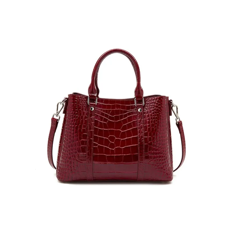 Old Man's Head Top Grain Cow Leather One Shoulder Handbag Women's Multicolor-11