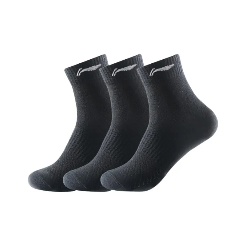 LiNing Mid Calf Socks Unisex 3 Pack-3