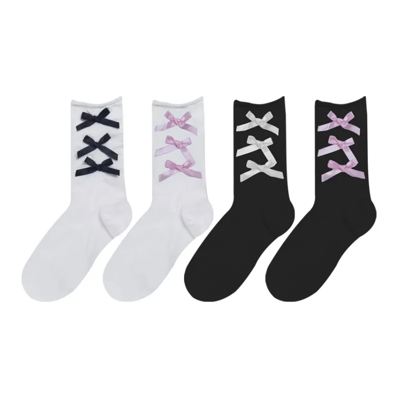 Mulong Family Mid Calf Socks Women's 4 Pack-0