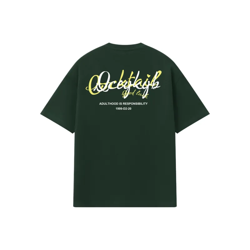 YK&YB T Shirts Unisex Dark Green-1