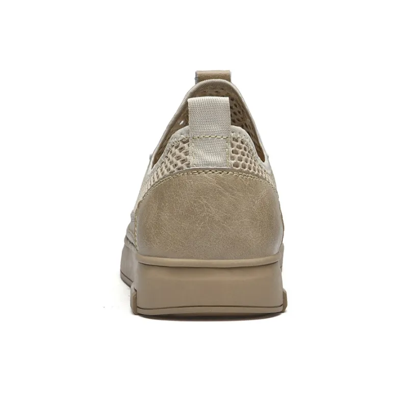 Wen Nai Low Top Skateboard Shoes Men's Sand-4