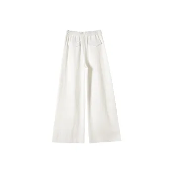 HTHK Casual Pants Women's White/Black/Cream Apricot
