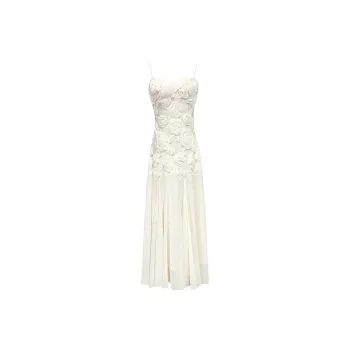 Mu Xiao Xin Slip Dresses Women's Apricot