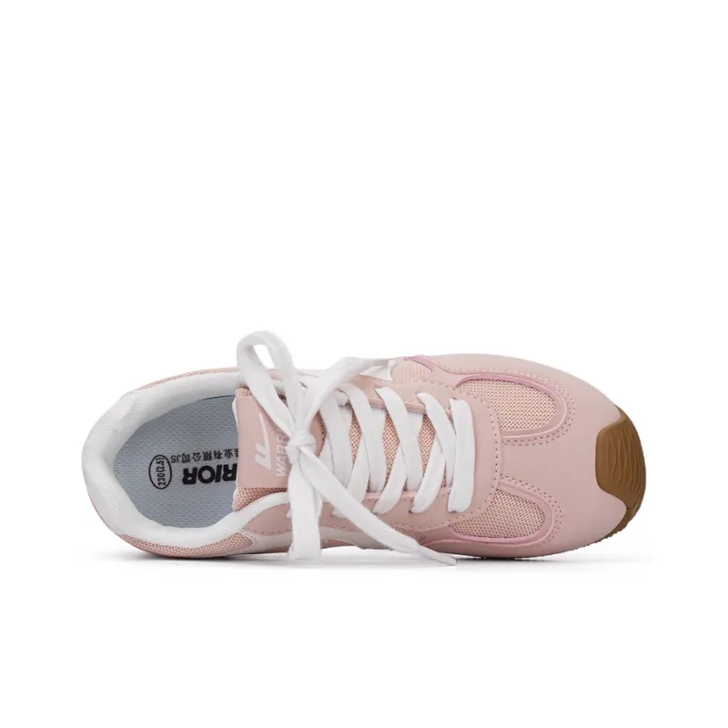 Warrior Abrasion Resistant Low Top Casual Shoes Women's Pink Beige-2