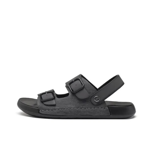 JOSINY Beach Sandals Men Black/Khaki