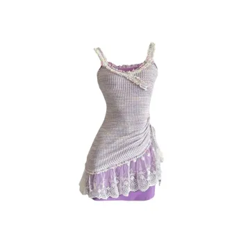 TIBINB Slip Dresses Women's Two Piece Set