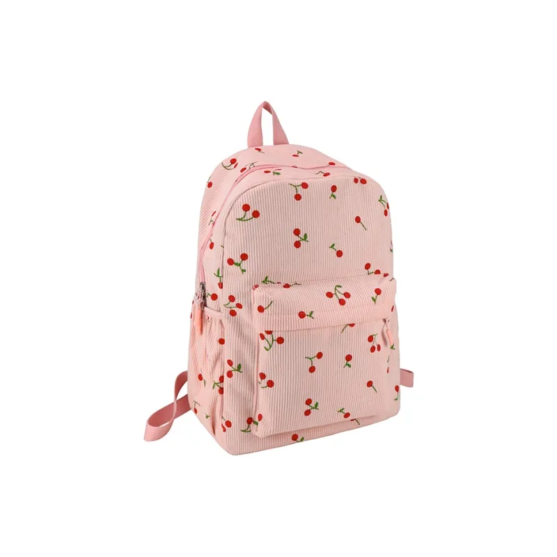 Kewuku Corduroy Backpack Regular Unisex Multicolor-9