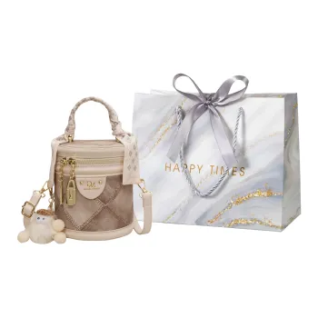 Miss Angel PU Crossbody Handbag Women's White/Black/Blue