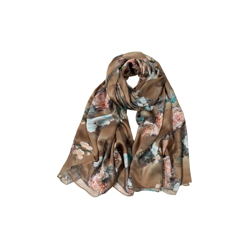 Shanghai Story 100% Mulberry Silk Scarves Women's Enchanted Dreams, Gift Box Set-64