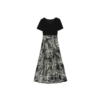 Ning Cai Yuer Short Sleeved Dress Women's