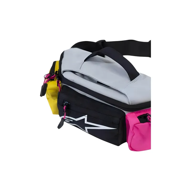 ALPINESTARS Polyester Fanny Pack Regular Unisex Gray Yellow Purple-2
