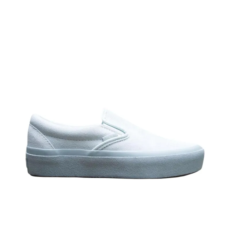 Vans CLASSIC SLIP ON Anti Slip Wear Resistant Low Top Skateboard Shoes Women's Blue-1
