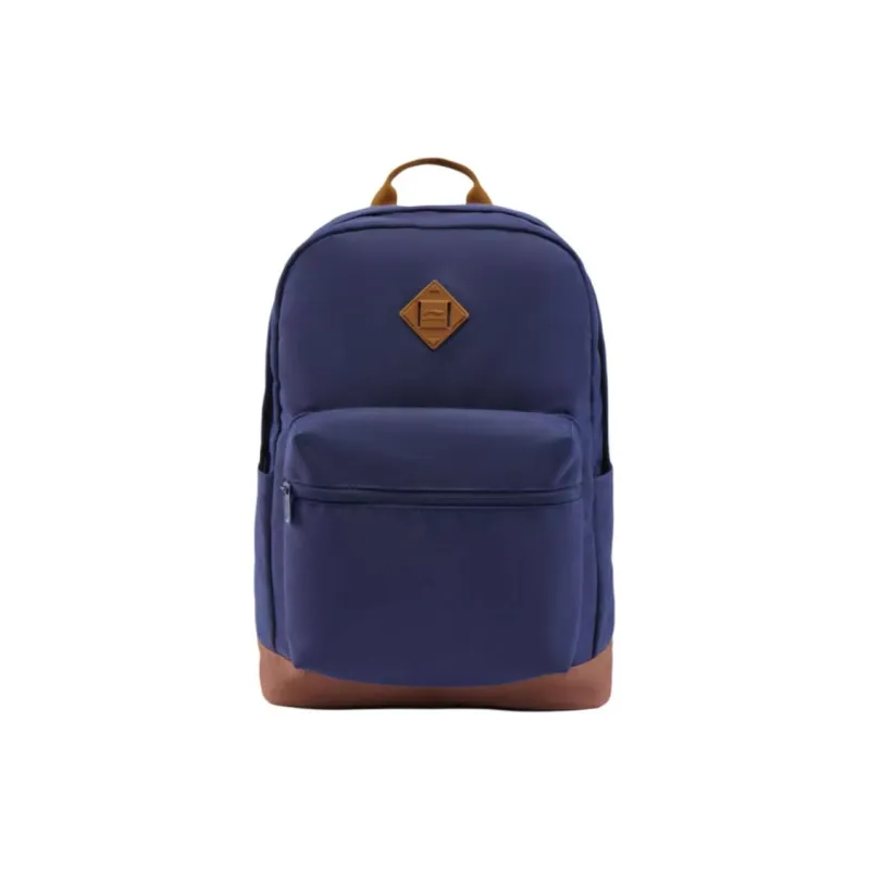 LiNing Sports Life Collection Polyester Backpack Unisex Dark Ship Blue & Tea Brown-0