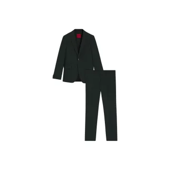 HUGO BOSS Business Suit Men's Dark Green