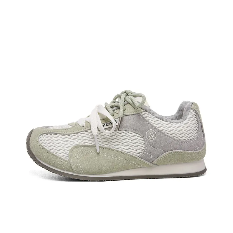 The New Age Family Low Top Skateboard Shoes Women's Green-0