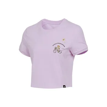 Adidas T Shirts Women's Purple