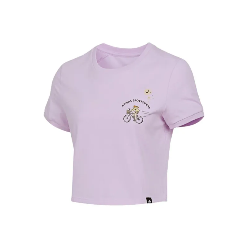 Adidas T Shirts Women's Purple-0