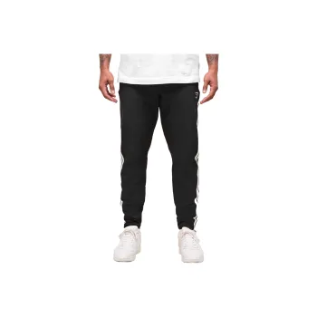 GYMSHARK Retro Side Stripe Joggers Sports Pants Men's Black