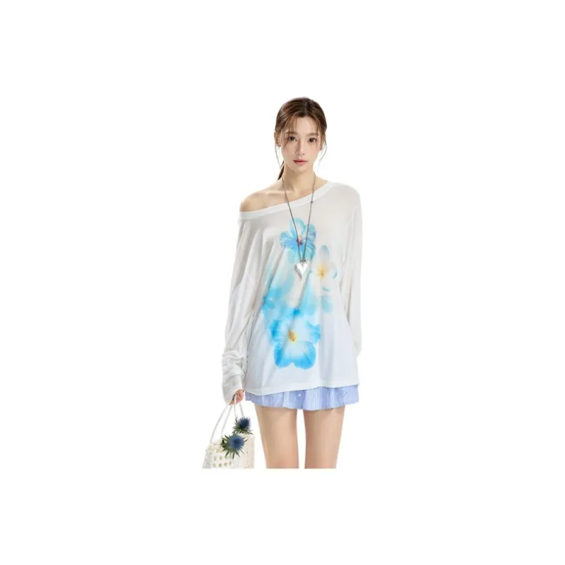 INSLIISA T Shirts Women's White-1