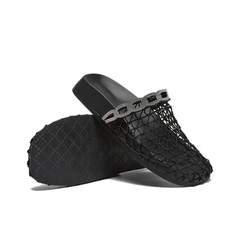BASTO Quiet Closed Toe Slippers Women's Black-3