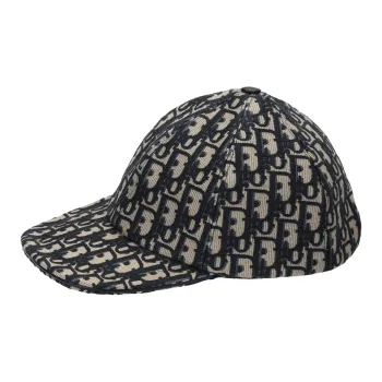 DIOR Sheepskin Baseball Caps Unisex Brown/Blue
