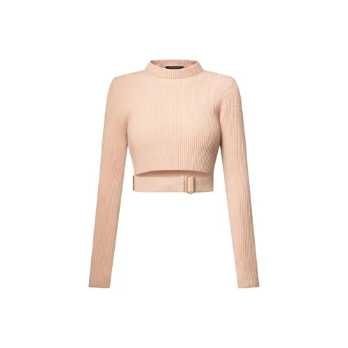 LOUIS VUITTON Belted Cropped Print Pullover