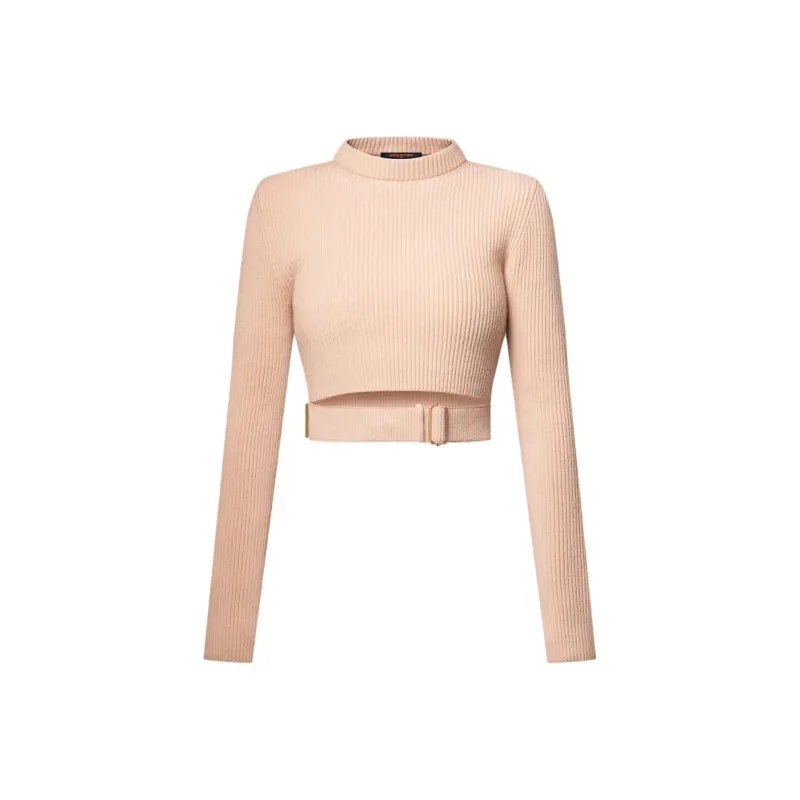 LOUIS VUITTON Belted Cropped Pullover-0