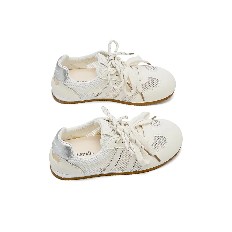 La Chapelle Abrasion Resistant Rebound Low Top Casual Shoes Women's White-3