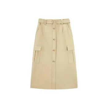 PEACEBIRD Casual Long Skirt Women's