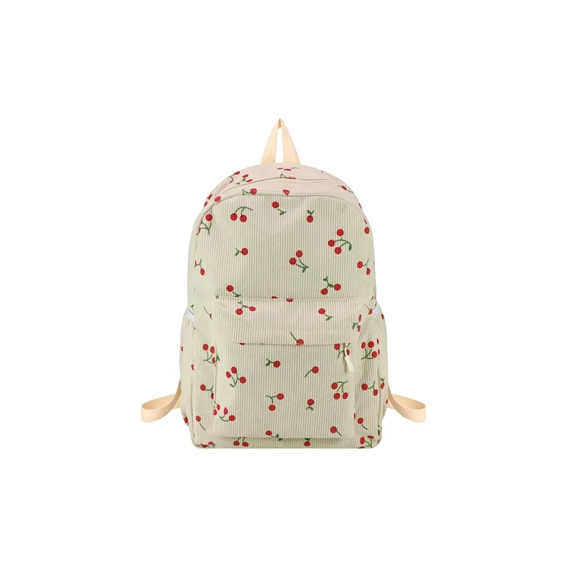 Kewuku Corduroy Backpack Regular Unisex Multicolor-0