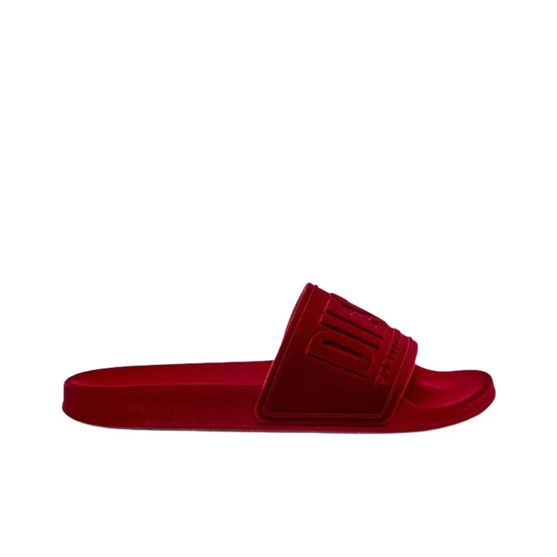 DIESEL Sa Mayemi Slide Slippers Women's Red-1