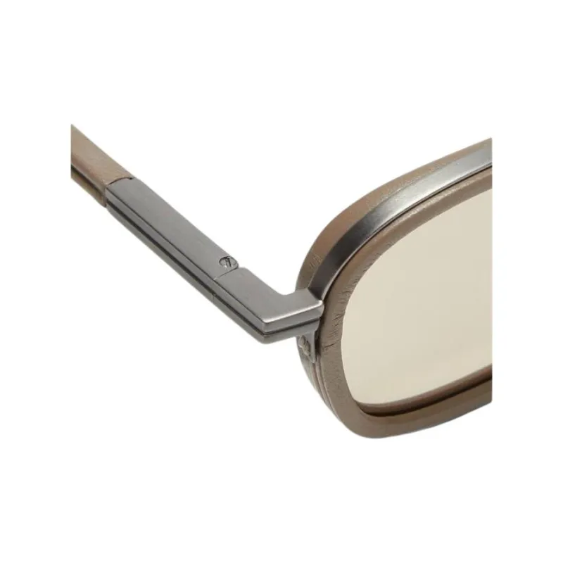 Zegna Acetate Square Sunglasses Unisex Tea Brown-2