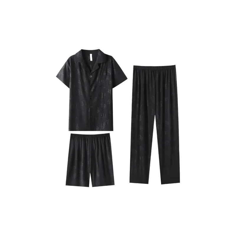 Cotton Gene Pajama Set Men's Combo Set-4