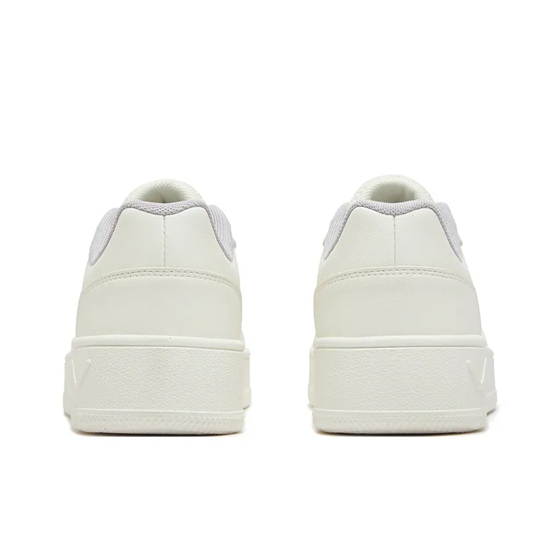 361° Air Force One Anti Slip Wear Resistant Low Top Skateboard Shoes Women's White Light Purple-3