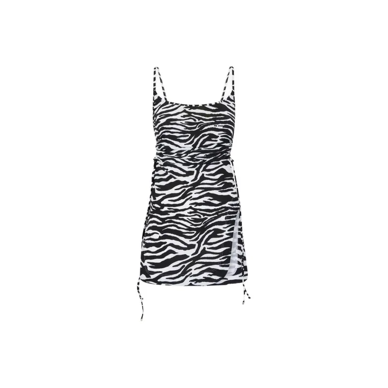 The Attico Zebra print Mini Dress-0