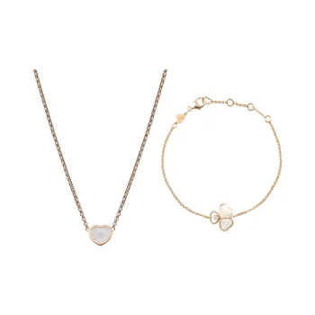 CHOPARD 18K Rose Gold Necklaces Women's Rose Gold