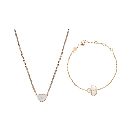 CHOPARD 18K Rose Gold Necklaces Women's Rose Gold