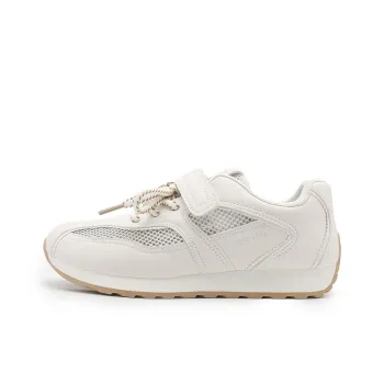 DEERWAY Height Increasing Abrasion Resistant Lightweight Slip Resistant Low Top Casual Shoes Women's Beige