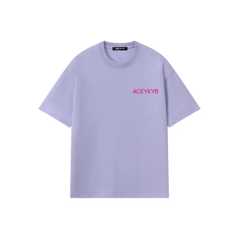 YK&YB T Shirts Unisex Light Purple-0