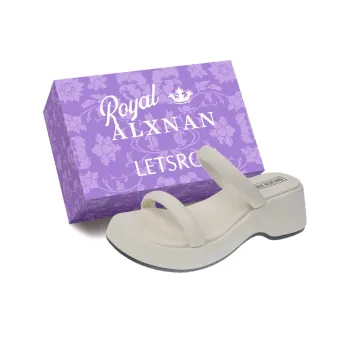 Alxnan Rubber Sole Slip Resistant Slide Slippers Women's