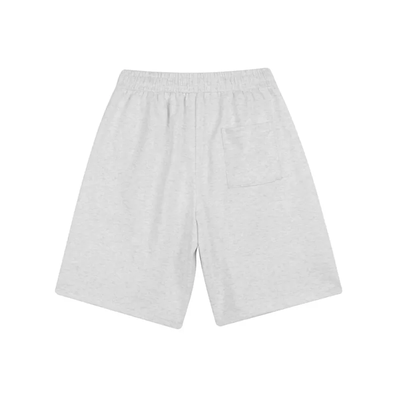 CORNILOT Casual Shorts Unisex White Heather Gray-1