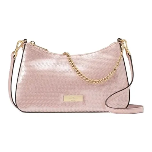 Kate Spade Fabric With Cow Leather Handbag Trumpets Women's Smoke Pink