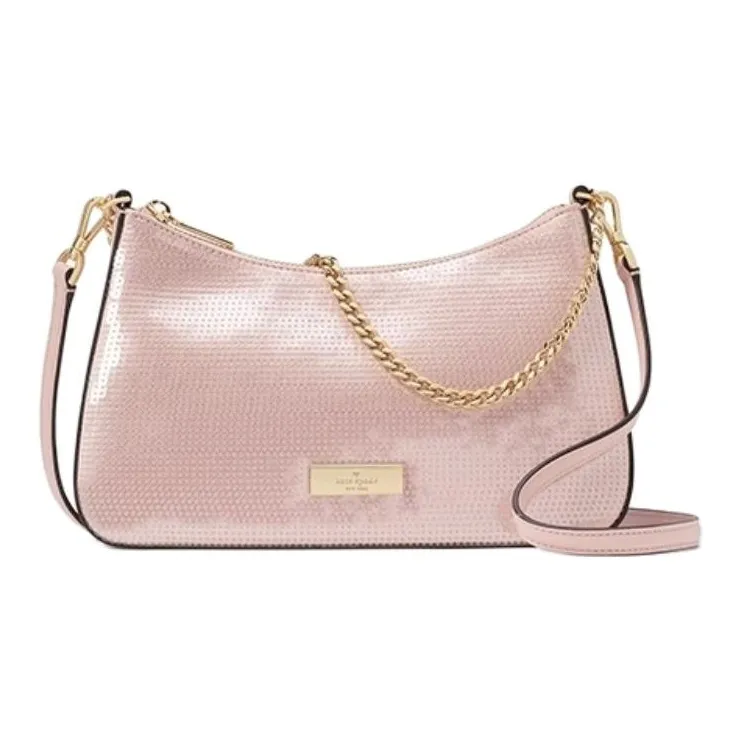 Kate Spade Fabric With Cow Leather Handbag Trumpets Women's Smoke Pink-0