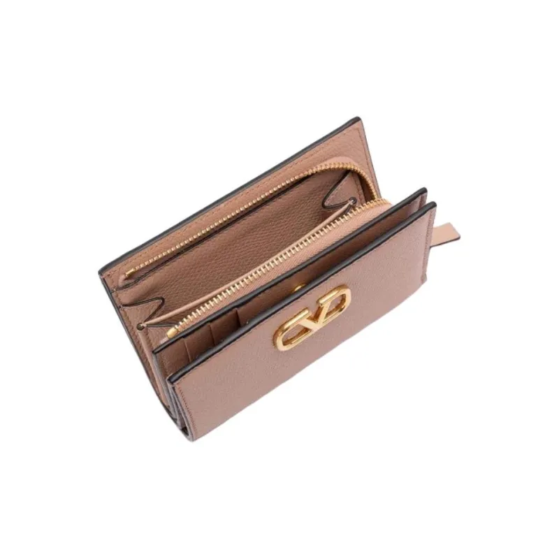 Valentino GARAVANI Calfskin Wallet Women's Pink-2