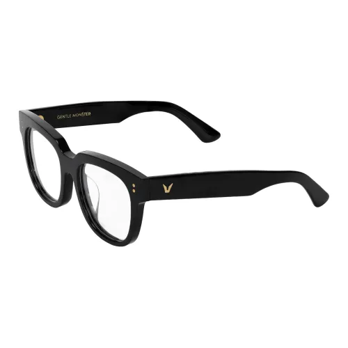 GENTLE MONSTER Plate Frame Oval Eyeglass Frames Unisex Black