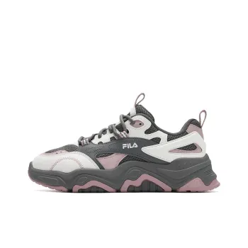FILA Collina Hill Shoes Anti Slip Wear Resistant Low Top Casual Shoes Women's Smoke Gray White