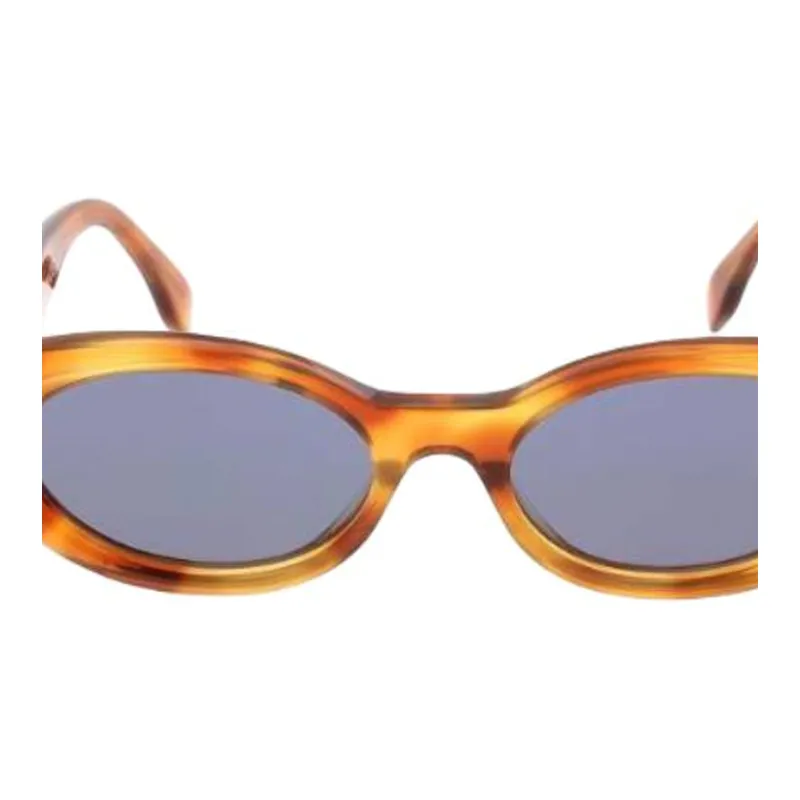 FENDI Acetate Oval Sunglasses Unisex Orange-2