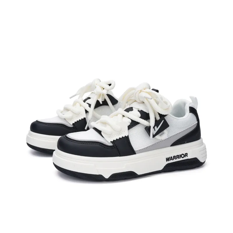 Warrior Abrasion Resistant Low Top Casual Shoes Women's White Black-1