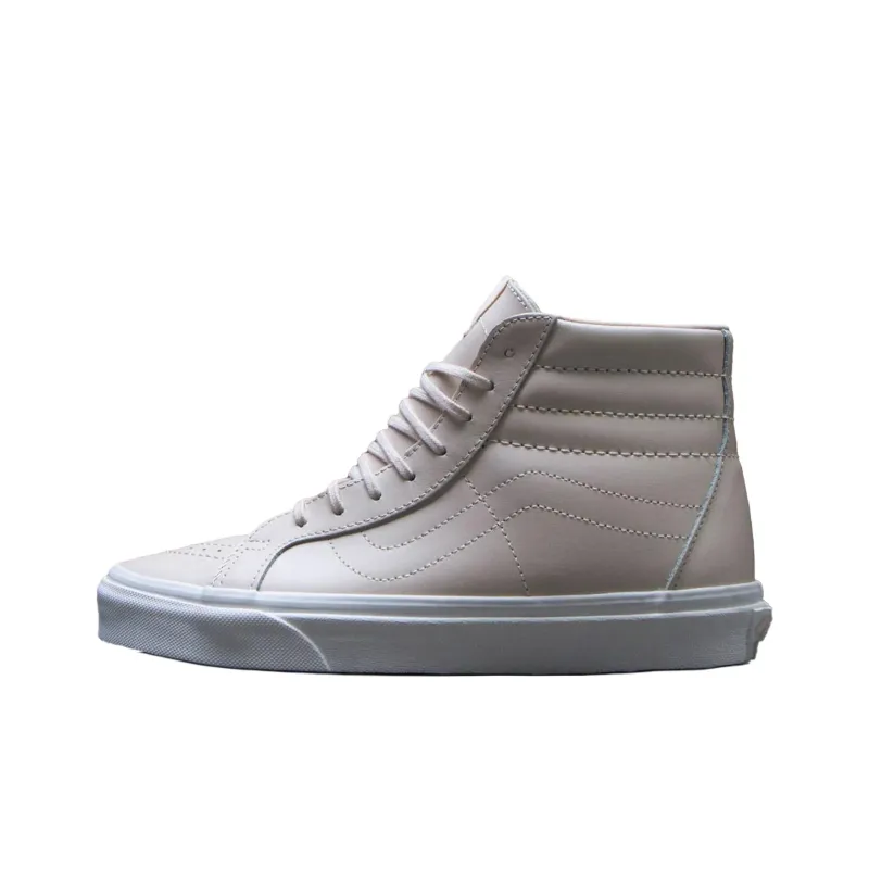Vans Sk8 Hi Anti Slip Wear Resistant High Top Skateboard Shoes Unisex Pink-0