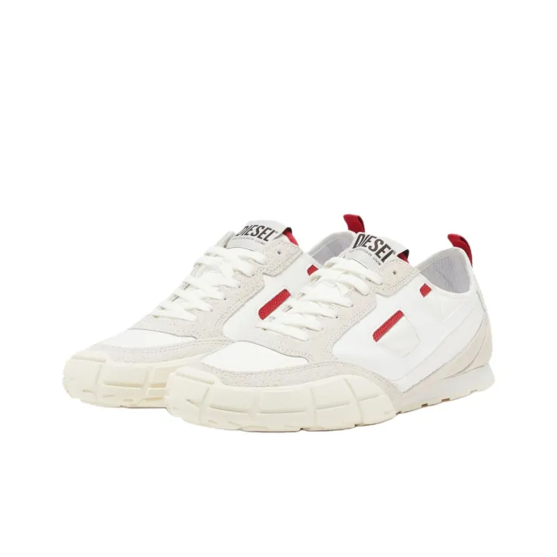 DIESEL S Pagodha Low Top Casual Shoes Men's White Red-3